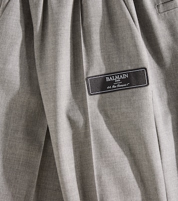 Pantalones tapered de lana | Balmain Kids