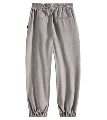 Pantalones tapered de lana | Balmain Kids