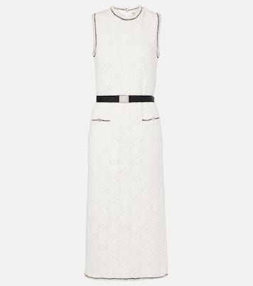Vestido midi de algodón con cinturón | Tory Burch