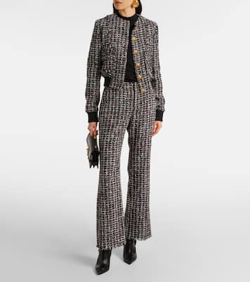 Pantaloni flared in tweed | Balmain