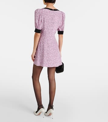 Bedrucktes Minikleid aus Seide | Alessandra Rich