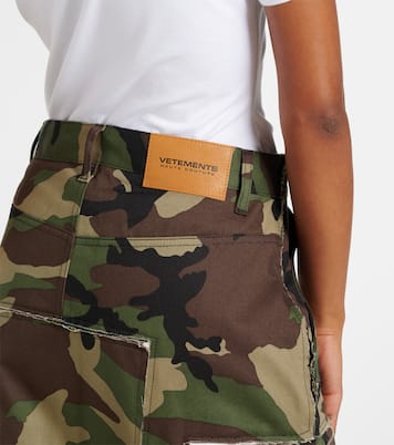 Midirock Camouflage aus Baumwolle | Vetements