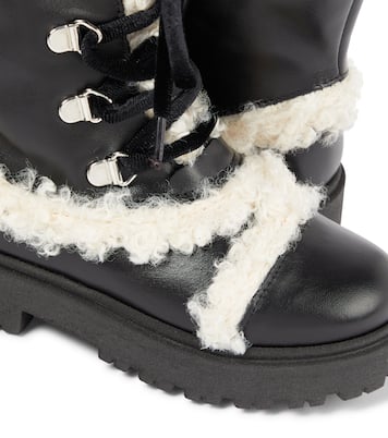 Stivali in pelle con shearling sintetico | PèPè