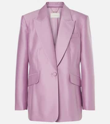 Tailored wool and silk jacket | Zimmermann