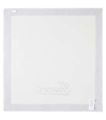 Baby Gucci Script jacquard cashmere blanket | Gucci Kids