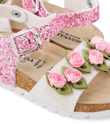Sandalen mit Glitter | Monnalisa