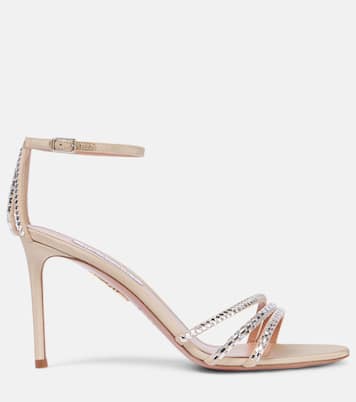 Milagros 75 embellished leather sandals | Aquazzura