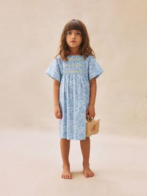 Abito Paysanne in cotone a punto smock | Bonpoint