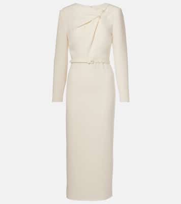 Abito midi in cady con cintura | Roland Mouret