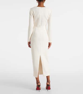 Abito midi in cady con cintura | Roland Mouret