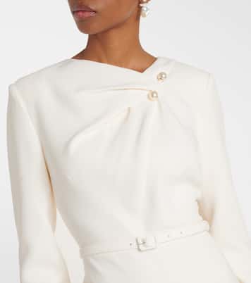 Abito midi in cady con cintura | Roland Mouret