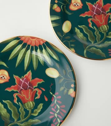 Dragon Fruit set of 2 dessert plates | La DoubleJ