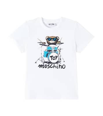 T-shirt in cotone con stampa | Moschino Kids