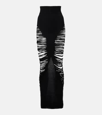 Maxirock Pillar aus Wolle | Rick Owens
