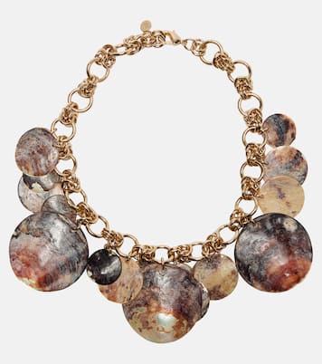Mother-of-pearl chain necklace | Rabanne