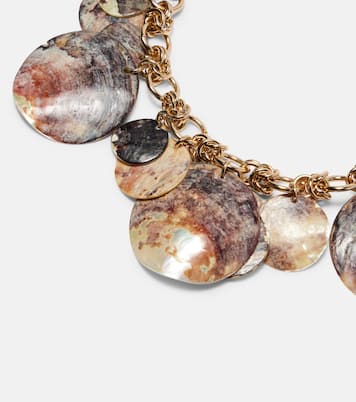 Mother-of-pearl chain necklace | Rabanne