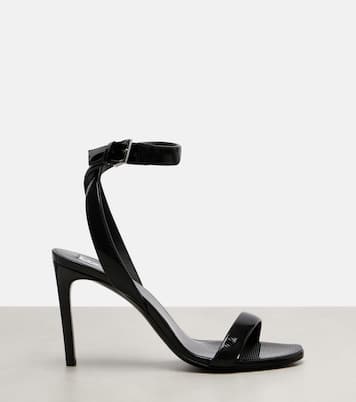 Chain trompe l'œil patent leather sandals | Alaïa