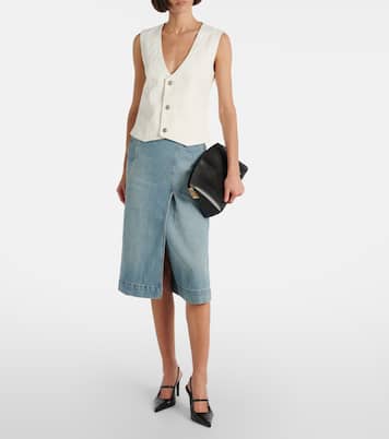 Denim vest | Victoria Beckham