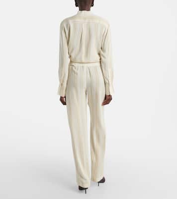 Striped wide-leg pants | Victoria Beckham