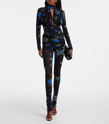 Floral jersey leggings | Blumarine