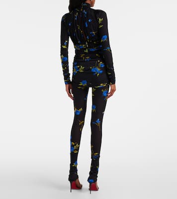 Floral jersey leggings | Blumarine
