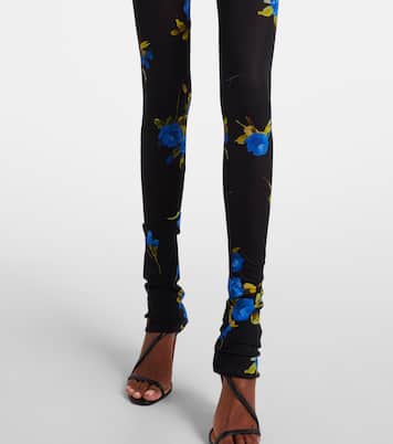 Floral jersey leggings | Blumarine