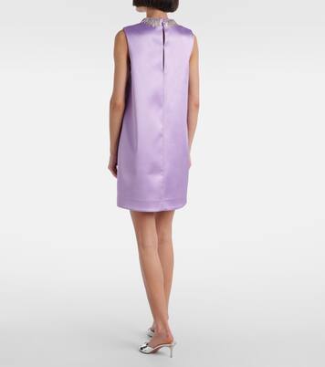 Laverne embellished satin minidress | Alémais