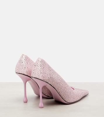 Pumps Ixia 95 aus Satin mit Kristallen | Jimmy Choo