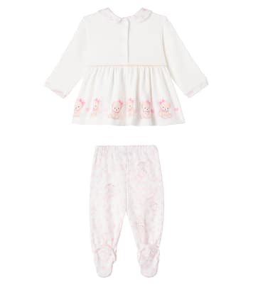 Baby Set aus Kleid und Leggings aus Baumwolle | Monnalisa
