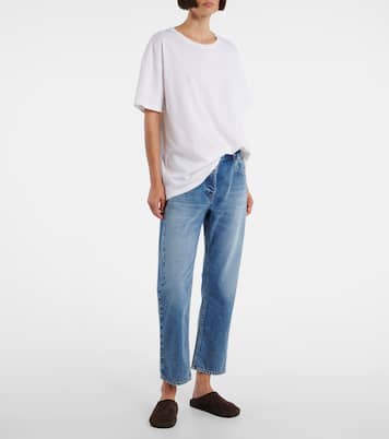 Riaco mid-rise straight jeans | The Row