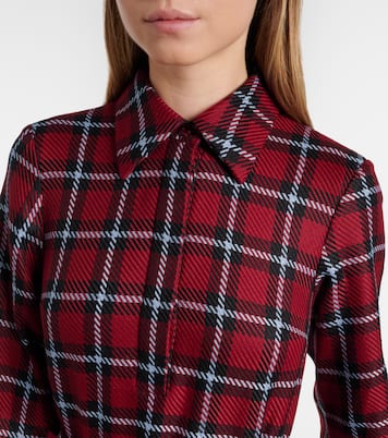 Marione belted tartan wool-blend midi dress | Emilia Wickstead