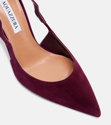 Artiste 85 suede slingback pumps | Aquazzura