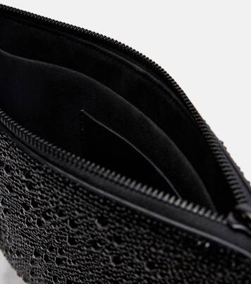 Pouch Skull Knuckle de piel con tachuelas | McQueen