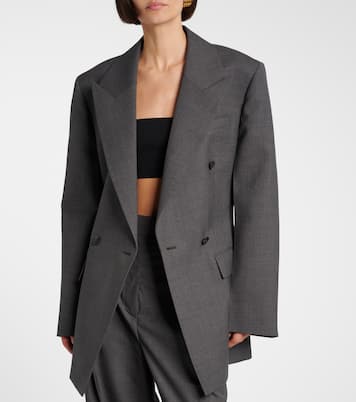 Hourglass double-breasted wool blazer | Róhe