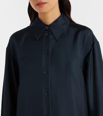 Oversized silk satin shirt | Róhe