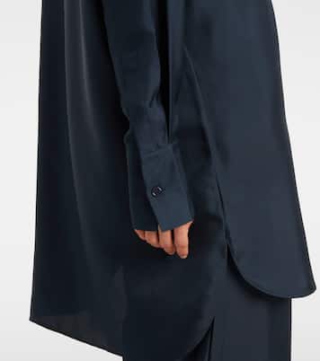 Oversized silk satin shirt | Róhe