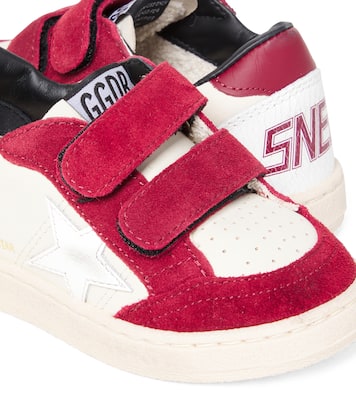 Ball Star suede and leather sneakers | Golden Goose Kids