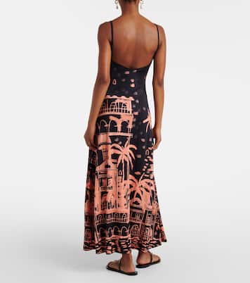 Bedrucktes Midikleid aus Jersey | Johanna Ortiz