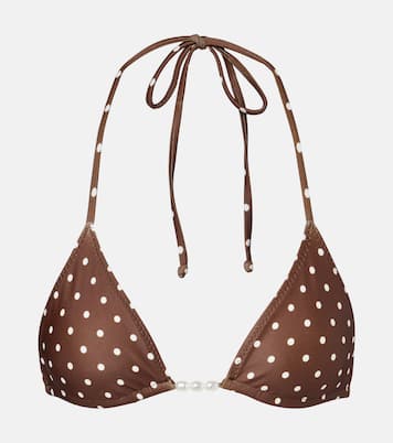 Beaded polka-dot bikini top | Same