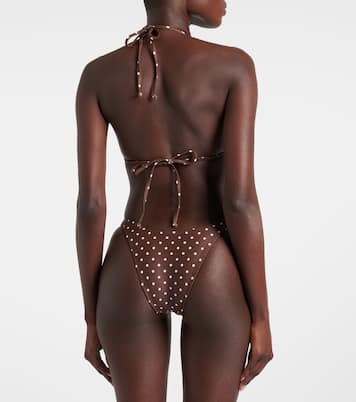 Beaded polka-dot bikini top | Same