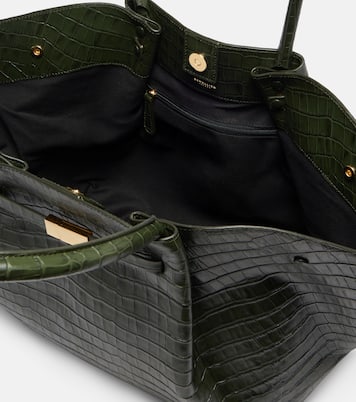 New York 크로코 이펙트 레더 토트 백 | DeMellier