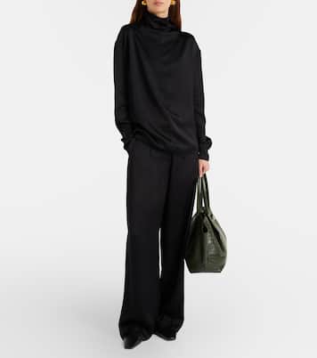 New York 크로코 이펙트 레더 토트 백 | DeMellier