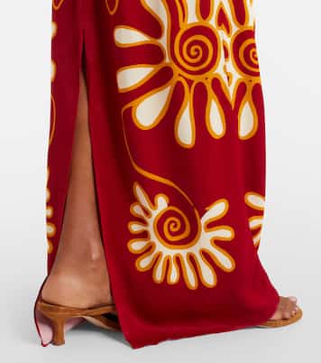 Oliviera printed halterneck maxi dress | Cala de la Cruz