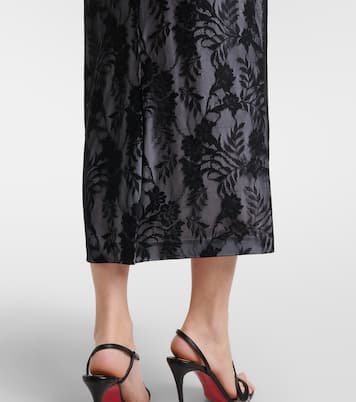 Falda midi de encaje | Norma Kamali