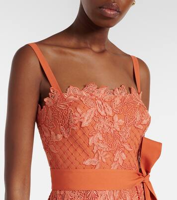 Embroidered lace and tulle cocktail dress | Elie Saab