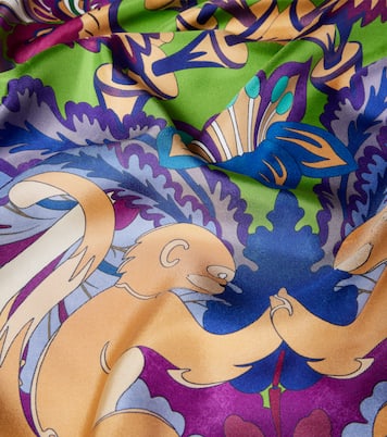 Printed silk twill scarf | La DoubleJ