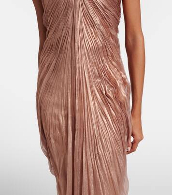 Victoria gathered silk muslin gown | Maria Lucia Hohan