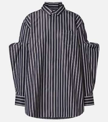 Camicia oversize in misto cotone a righe | Sacai