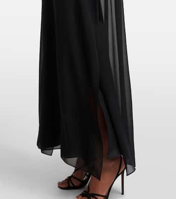 Off-Shoulder-Maxikleid aus Seide | Nina Ricci