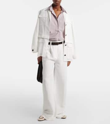 条纹棉质混纺上衣 | Brunello Cucinelli